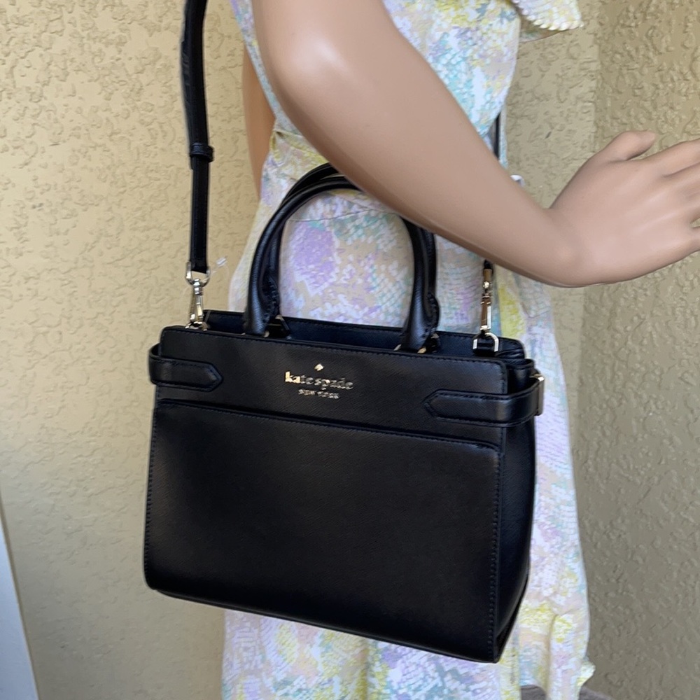 Kate Spade Staci Medium Satchel Black - Picture 8 of 16